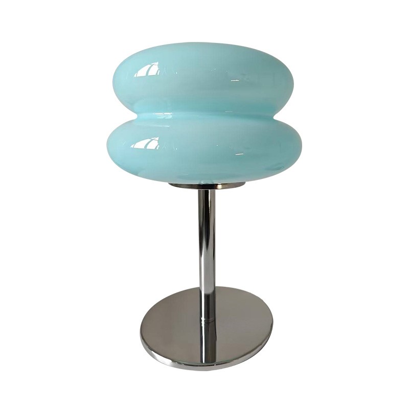 Bauhaus Dubbele Glazen Tafellamp - Sculpturale Gelaagde Nachtlamp voor Slaapkamer en Bureau HL22