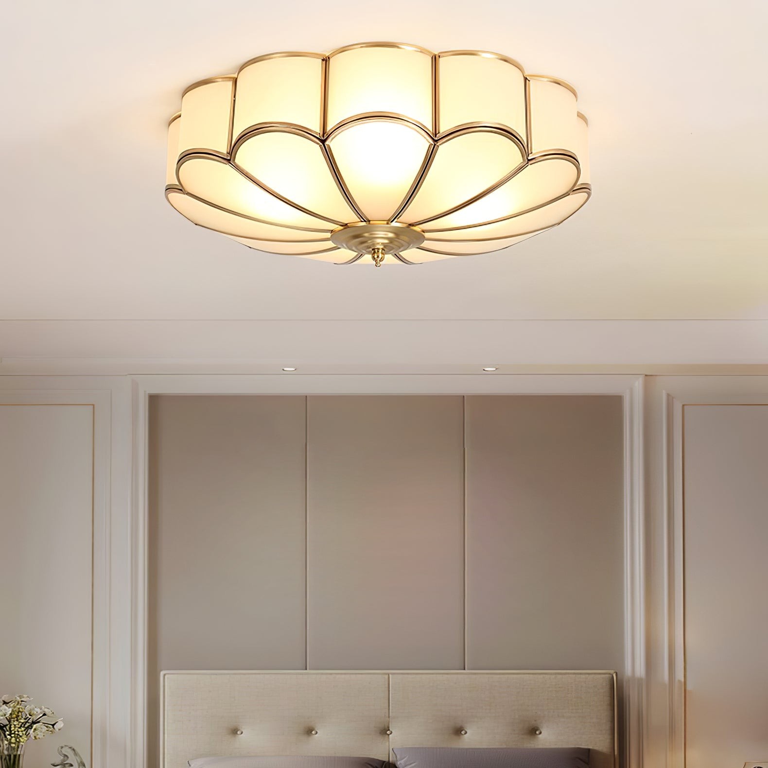 Moderne Bloemvormige Plafondlamp met Opbouw HL298