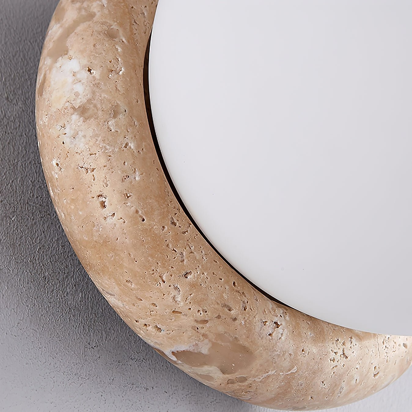 Japanse stijl Wabi-Sabi Travertijn bolvormige wandlamp HL418