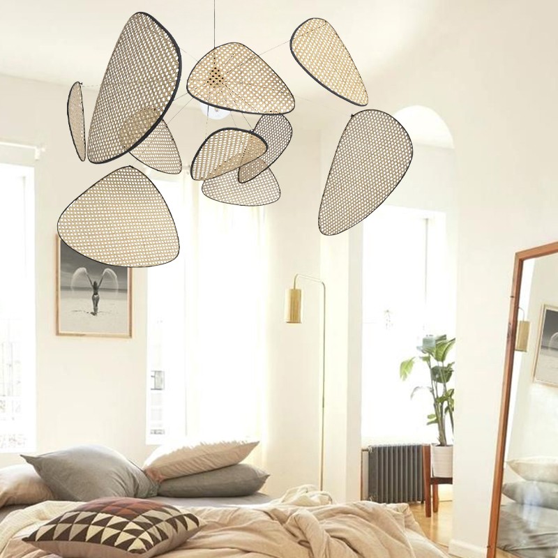 Natuurlijk Rotan Hanglamp Screen Cannage
