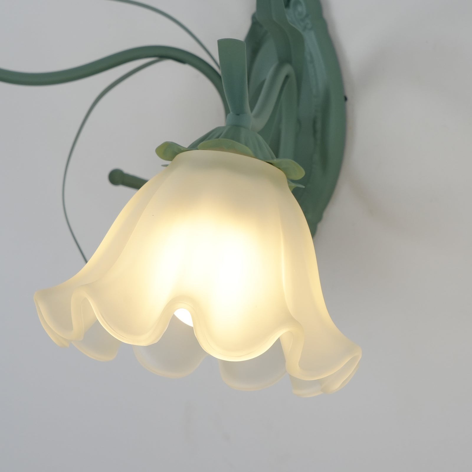Nordic Retro Leliebloem Glazen Wandlamp HL304