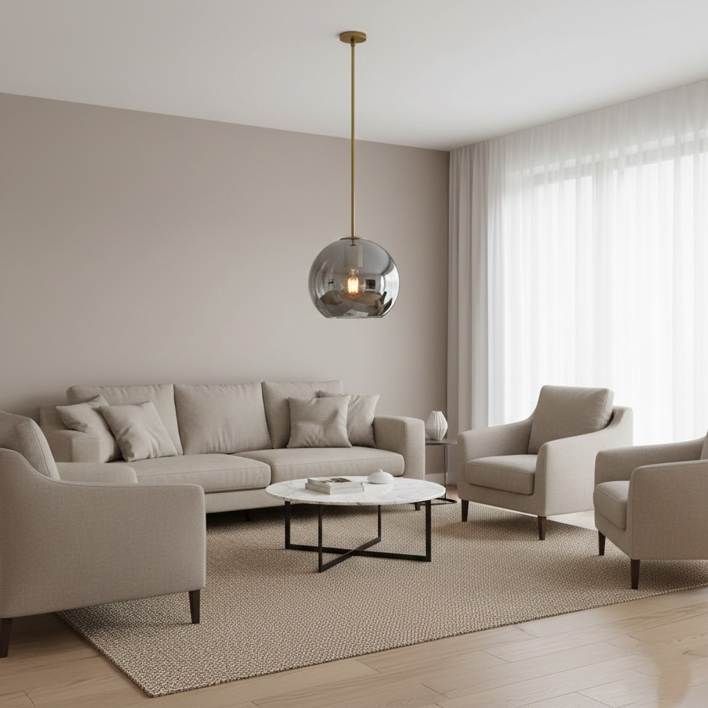 Solara Nordic bolvormige glazen hanglamp HL3496