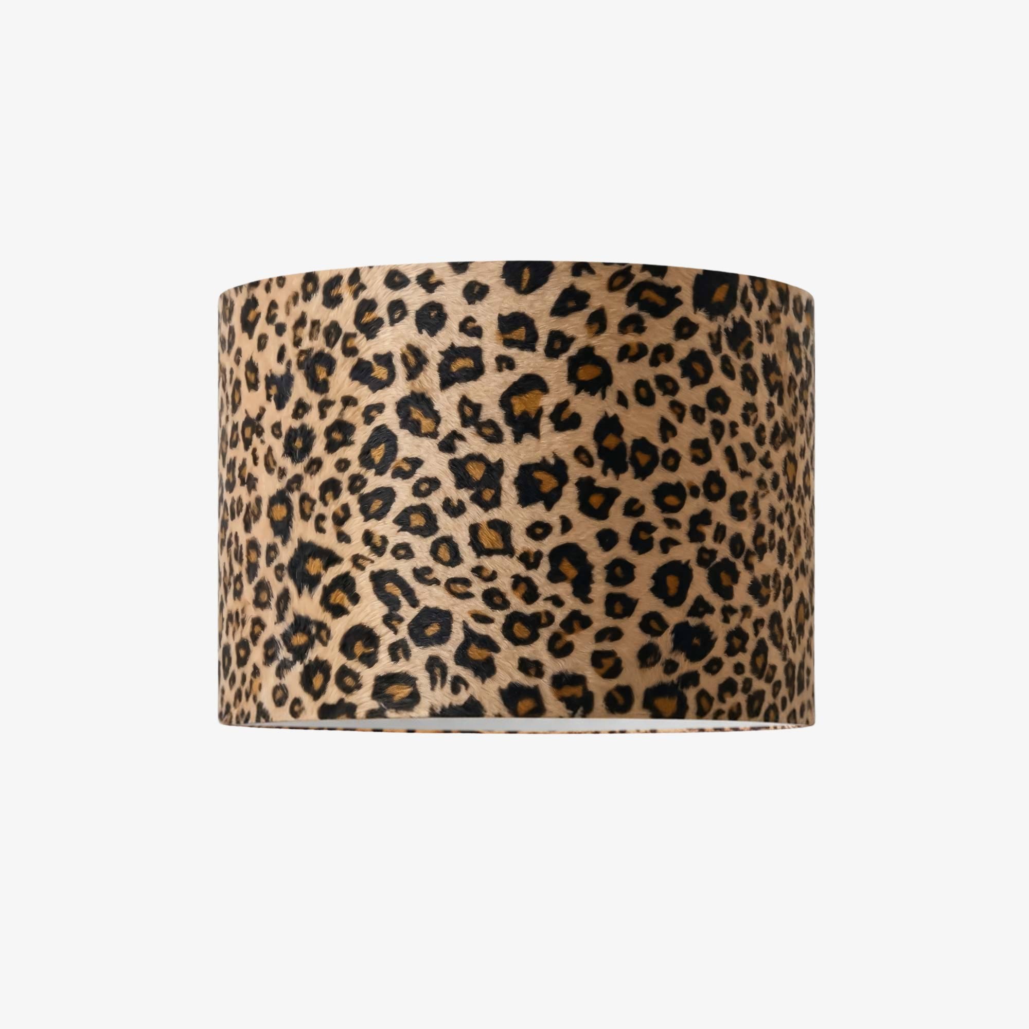Wildlux Statement Trommellampenkap met Luipaardprint - Decoratieve Stoffen Lampenkap voor Interieur HL2463