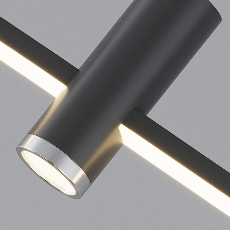Moderne meerlaagse lineaire dimbare hanglamp HL150