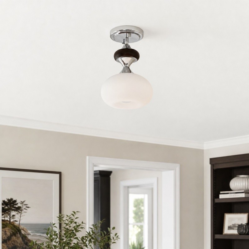 Valesey Mid-Century Modern Plafondlamp - Vintage Design voor Hal of Keuken HL3605