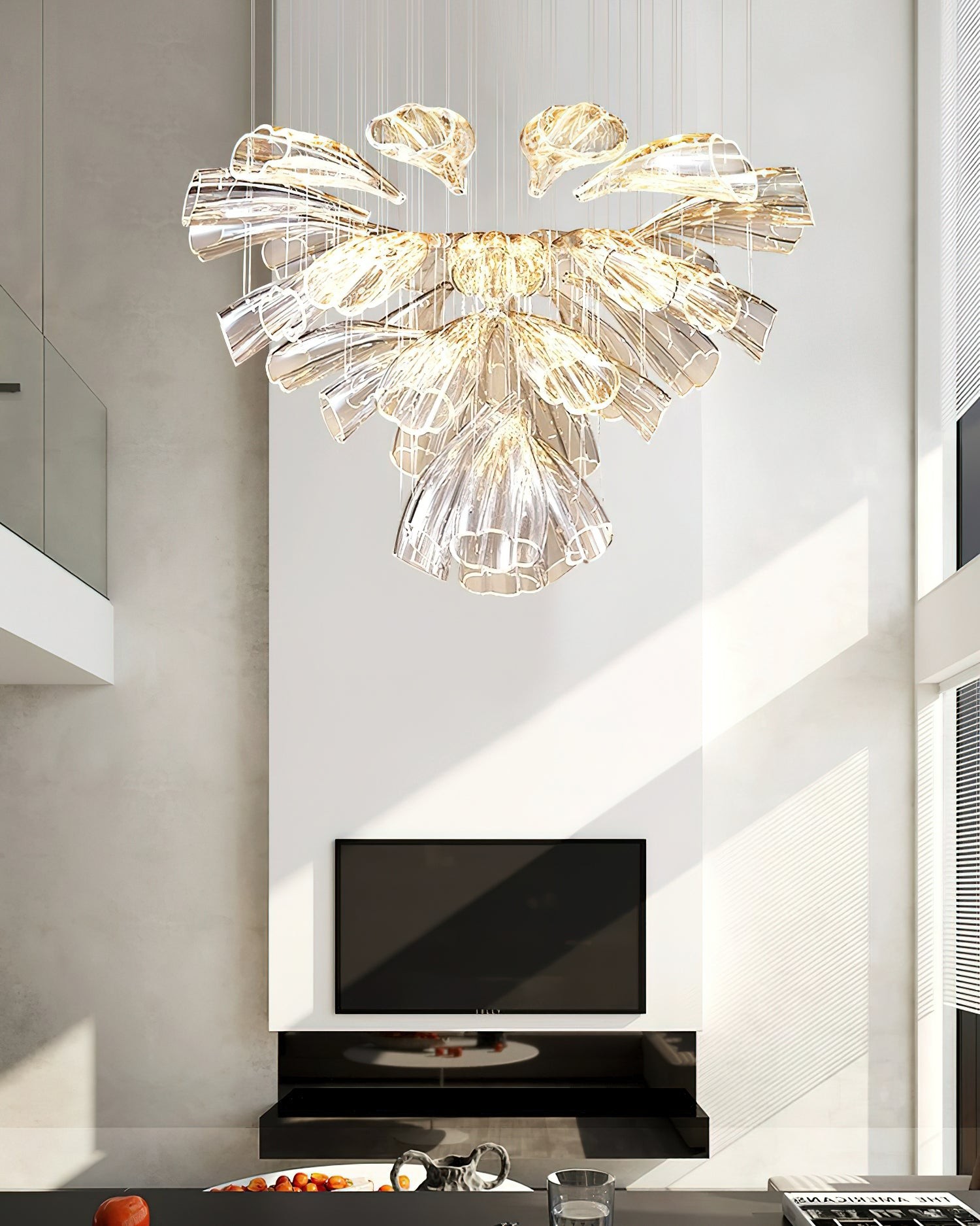 Glazen Lotus Kroonluchter HL1143