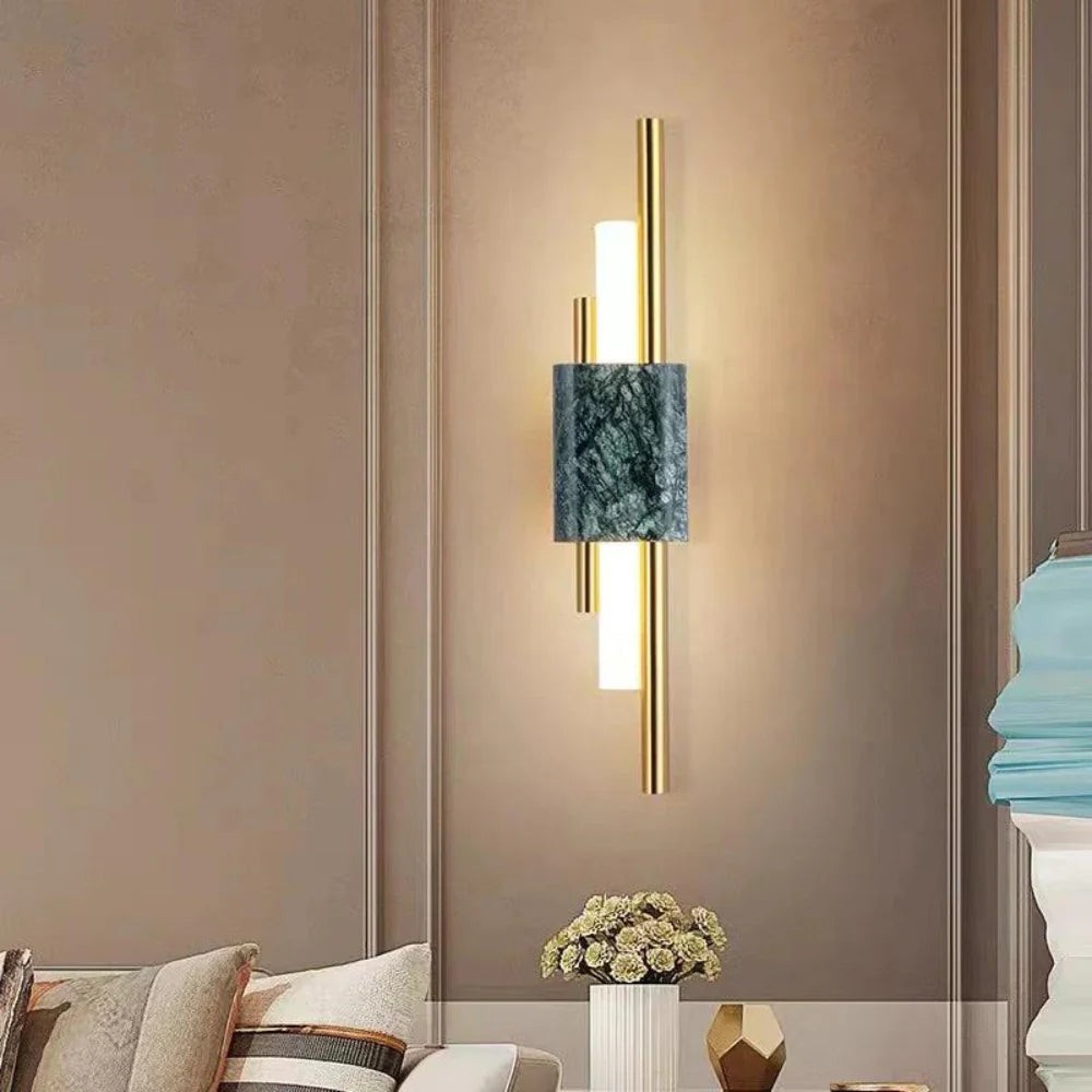 Verfijnde Radiance Marmeren Accent Wandlamp HL3340