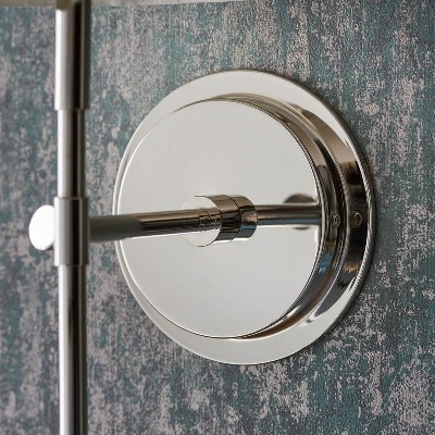 Cremaris metalen wandlamp met stoffen kap - Tijdloze wandlamp voor binnenverlichting HL2216