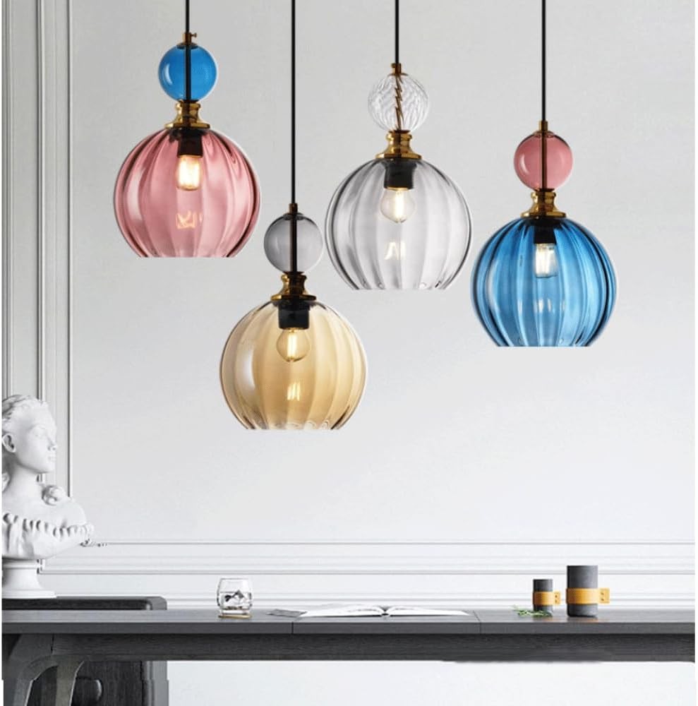 Macaron Glazen Bol Hanglamp Slaapkamer HL69