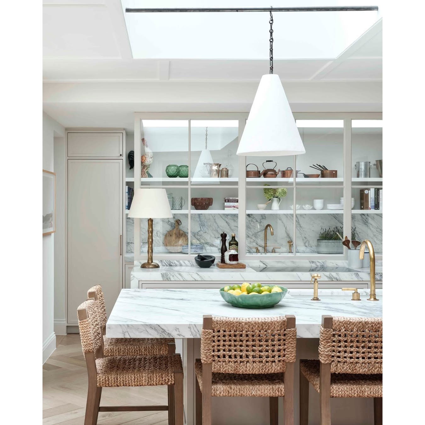 Hanglamp HL3194 van wit gips