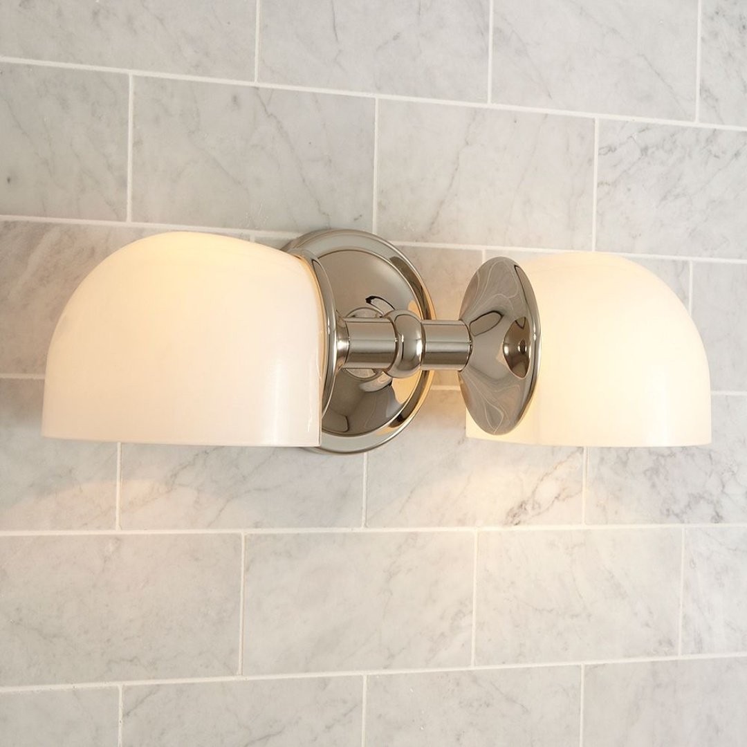 Moderne Mercer dubbele horizontale metalen wandlamp HL1413