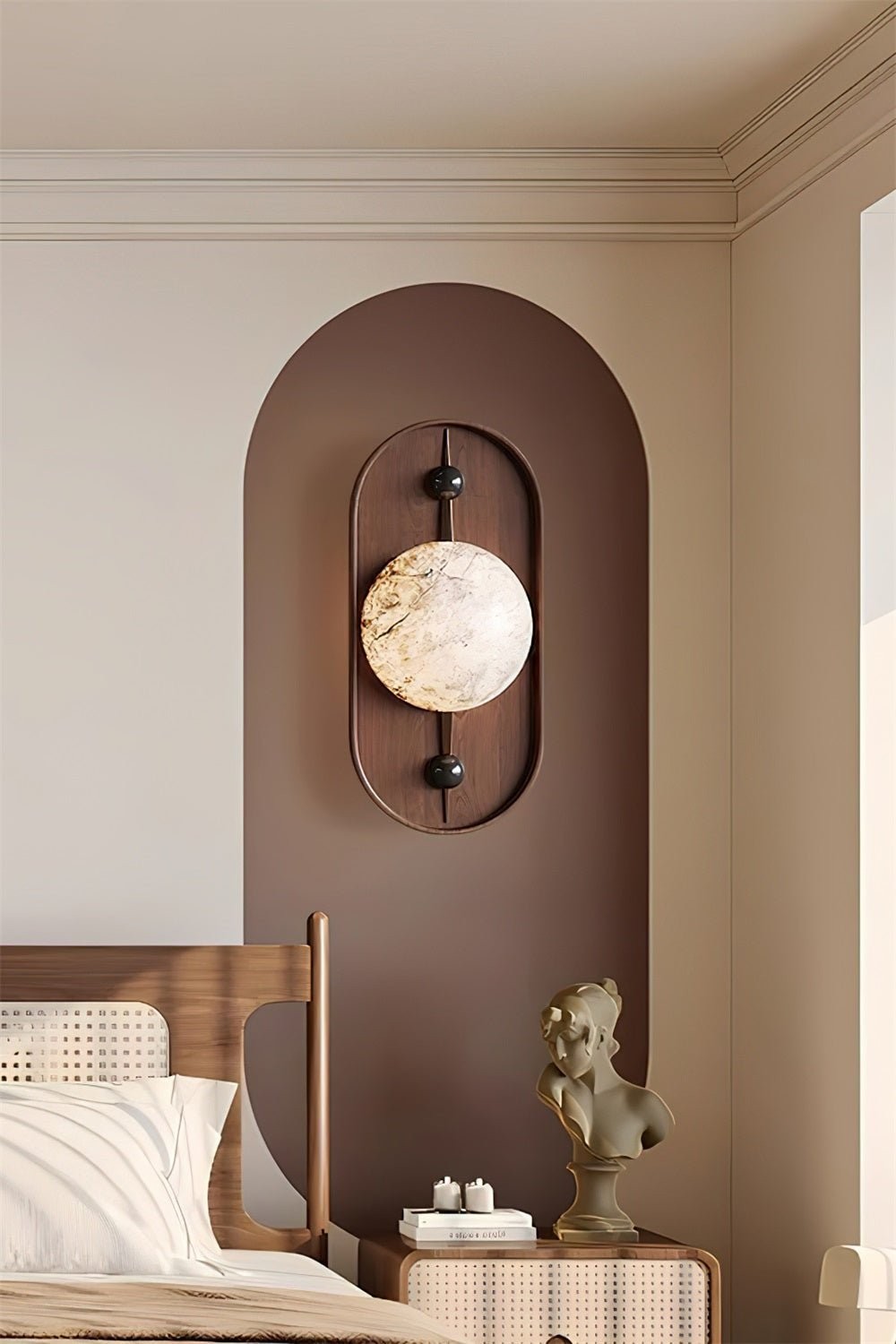 Bezel alabaster wandlamp HL2946