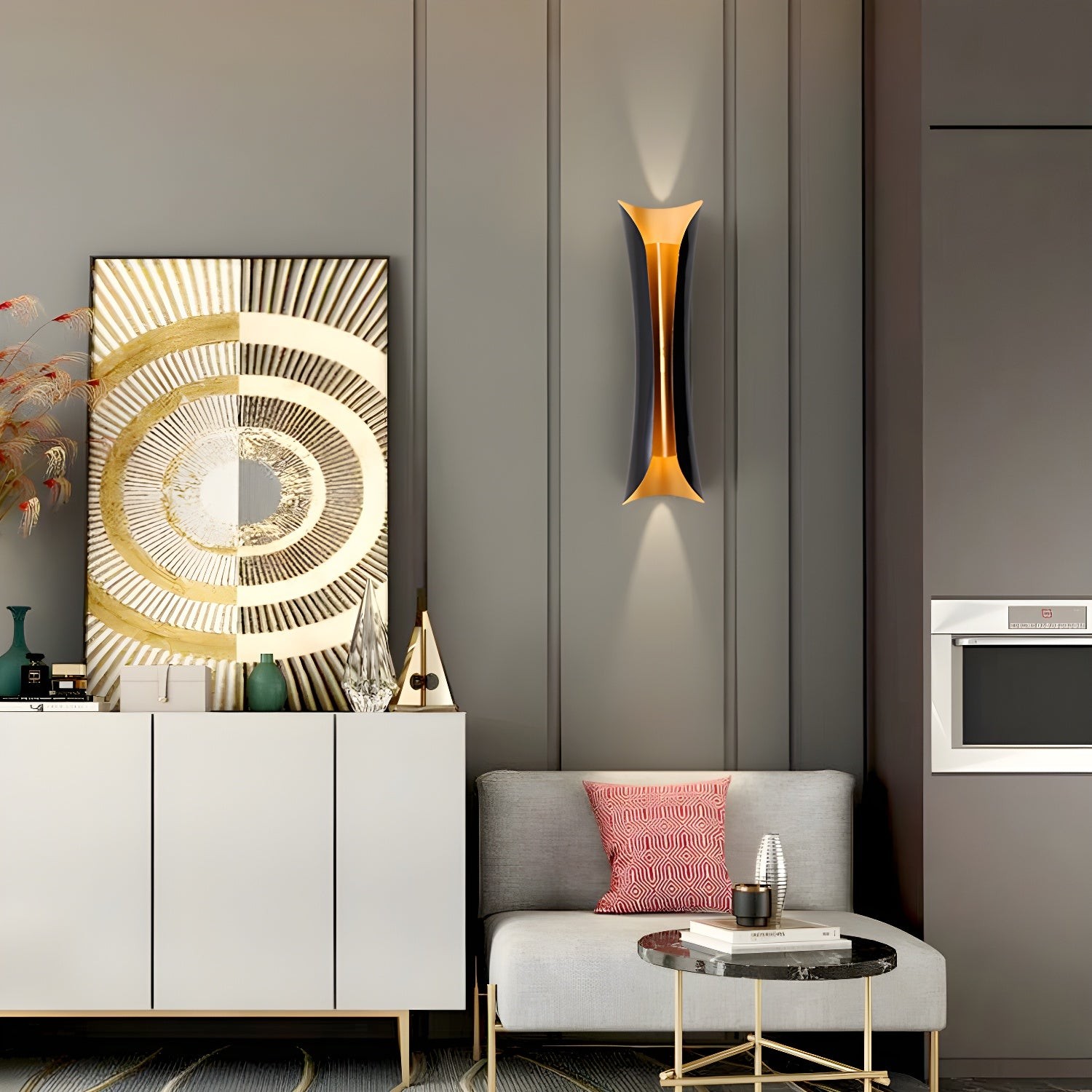 Vlamkunst Wandlamp HL436