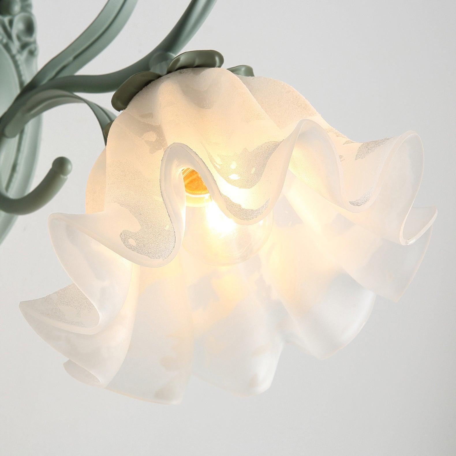 Nordic Retro Leliebloem Glazen Wandlamp HL304