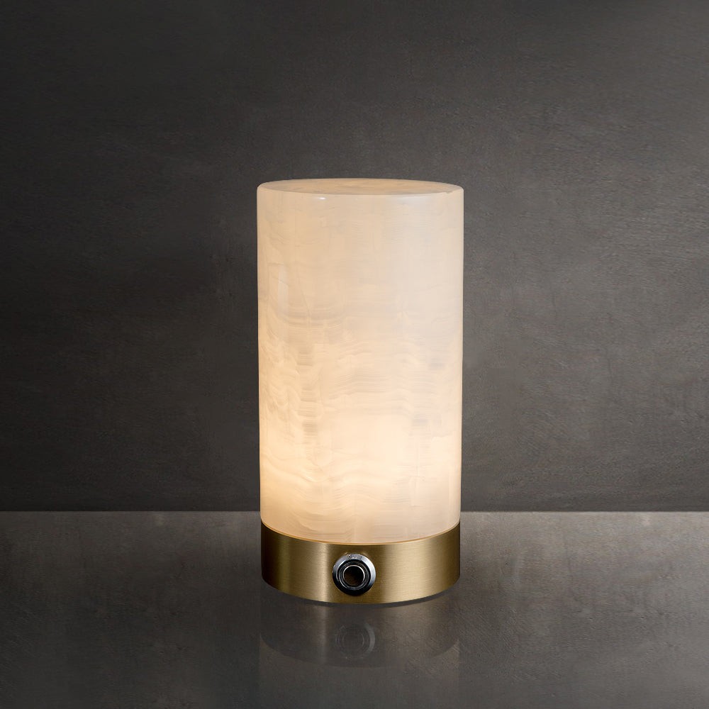 Totem alabaster tafellamp (ingebouwde batterij) HL3052