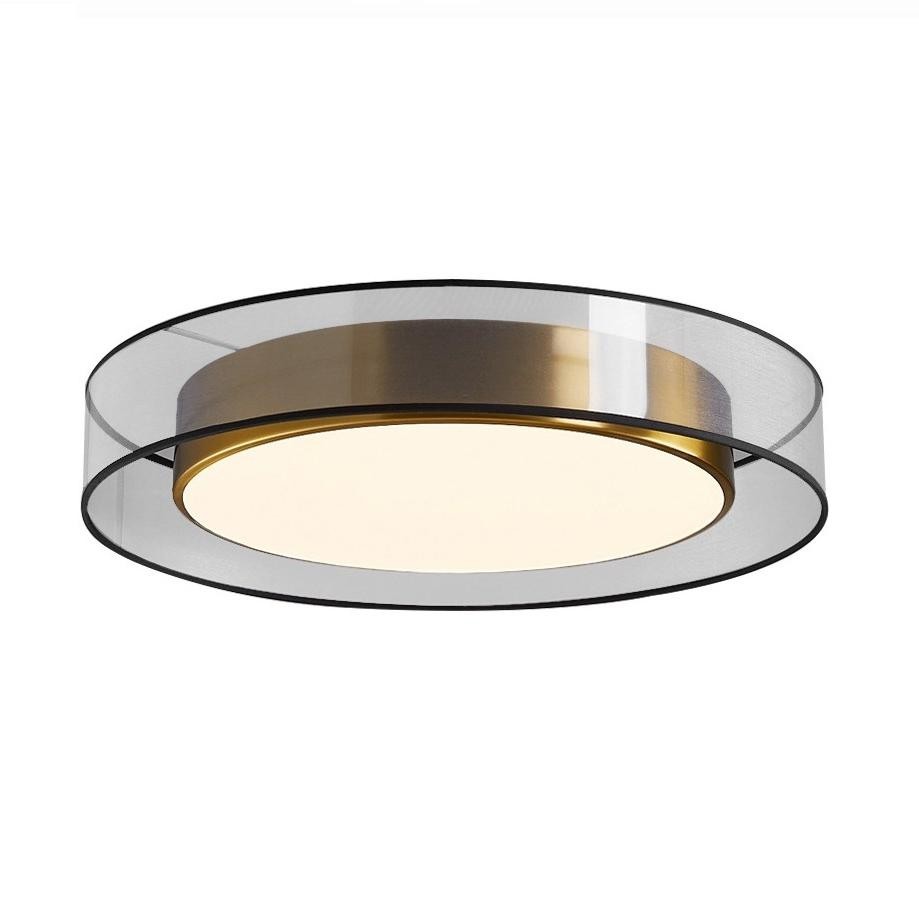 Moderne luxe ronde schijf messing plafondlamp HL172