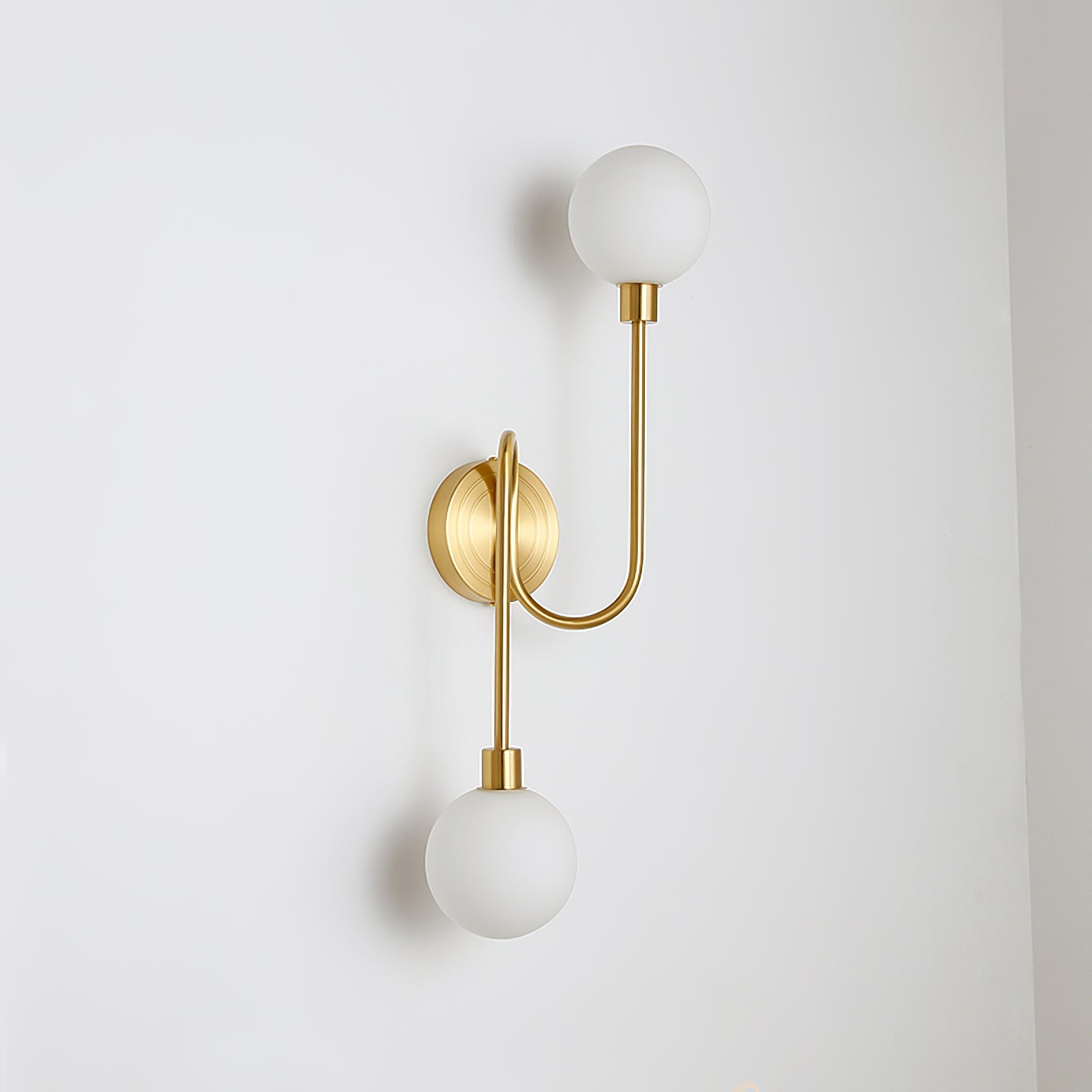 Holten messing wandlamp met arm HL2962