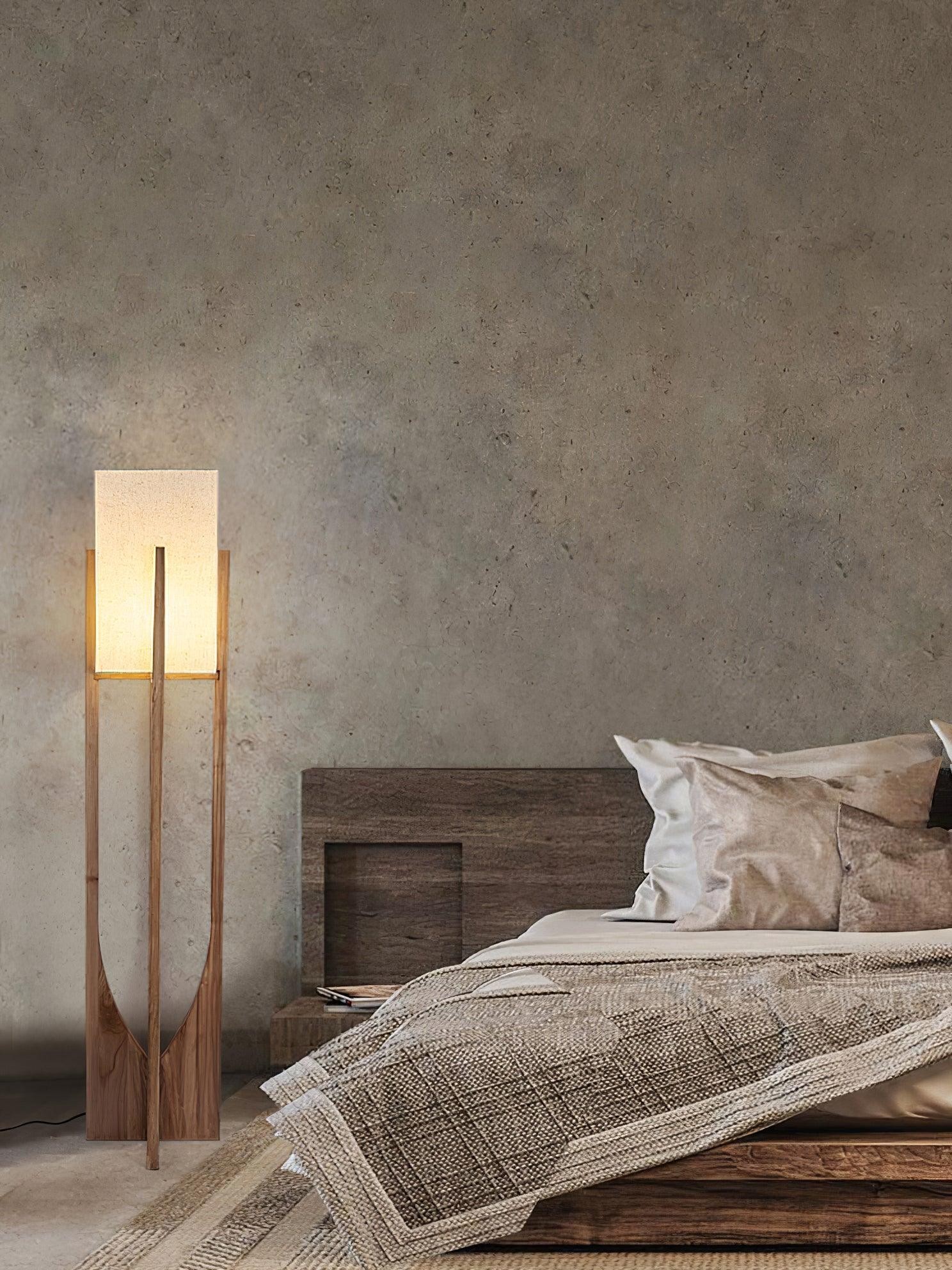 Vintage Wabi-stijl vloerlamp HL443