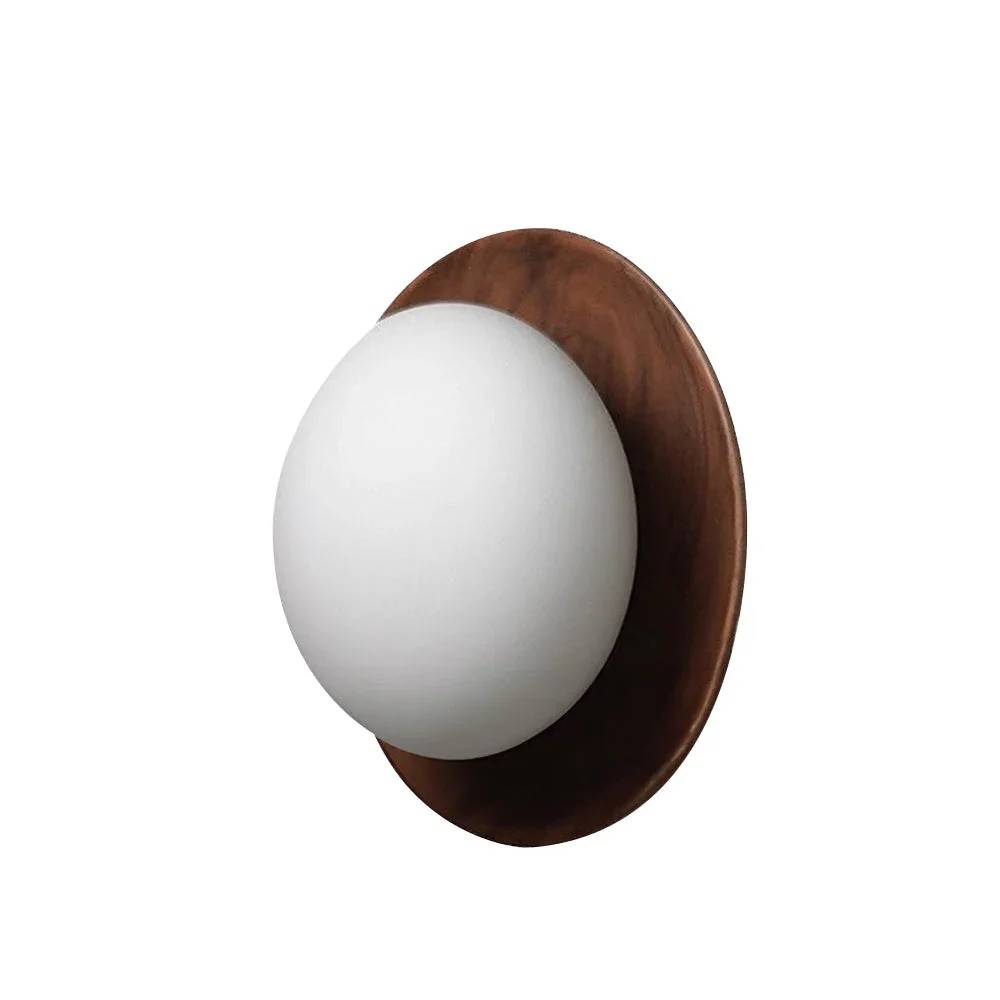 Scandinavische minimalistische LED-wandlamp van natuurlijk hout HL3333