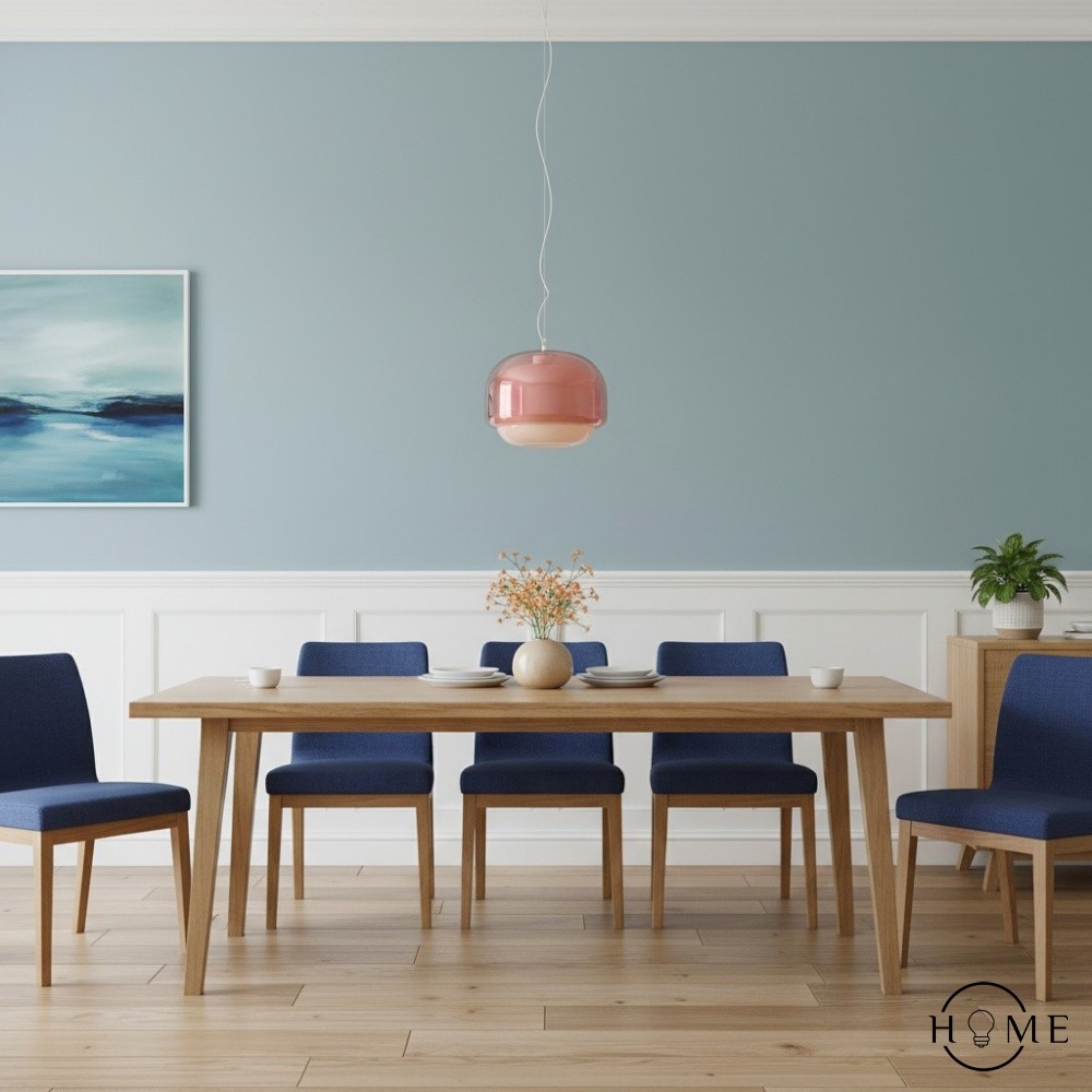 Clinco Dubbele Bolvormige Glazen Hanglamp - Moderne Kleurrijke Hanglamp voor de Slaapkamer HL1094