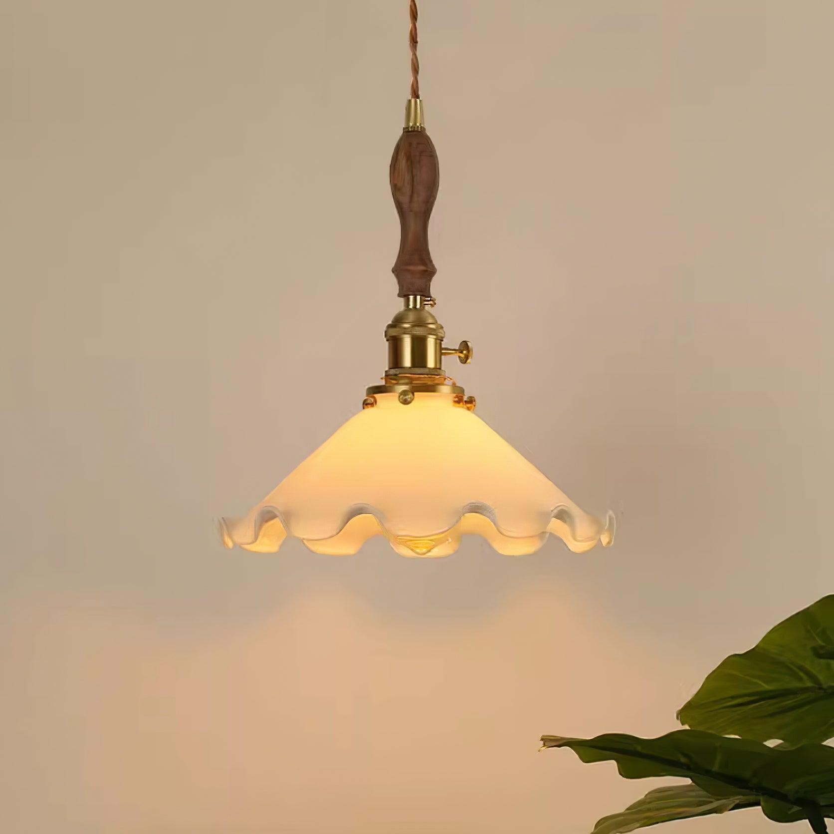Melkachtige bloemen hanglamp HL708