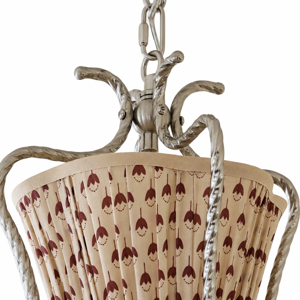 Solmire Romantische Plafondlamp met Bloemenmotief - Plafondlamp in landelijke stijl voor de eetkamer of het keukeneiland HL3555