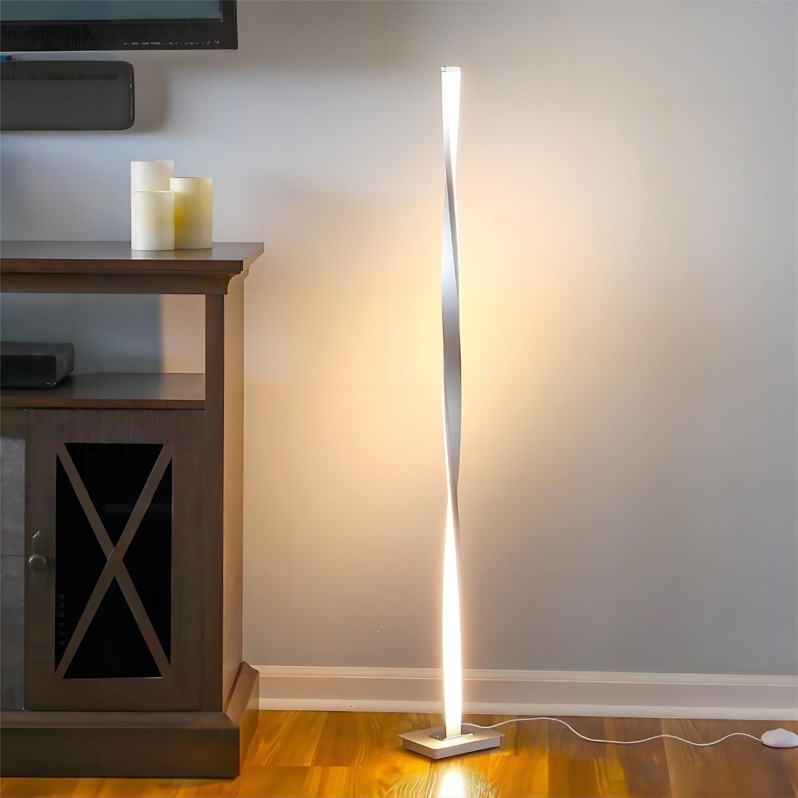 Moderne gedraaide staande mastlamp HL148