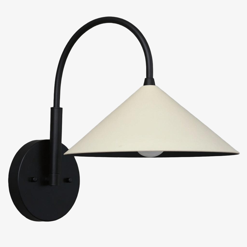 Curva Metalen Vintage Wandlamp - Elegante Kegelvormige Kap voor Slaapkamers HL1756