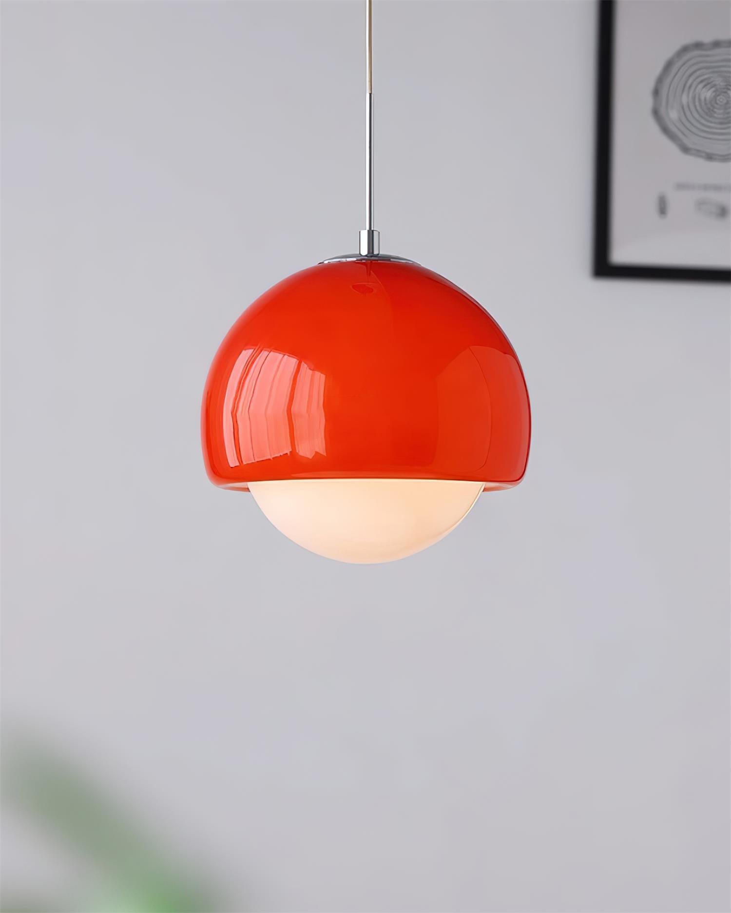 Creatieve glazen Persimmon hanglamp HL603