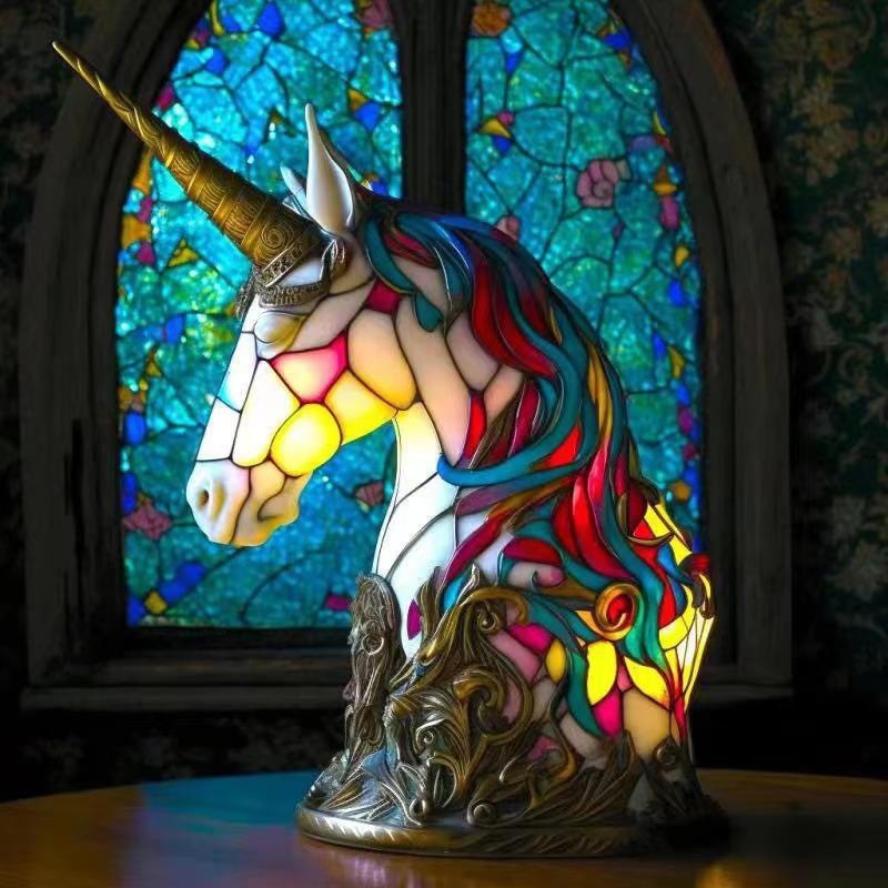 Magisch dierenbeeld Hars Tafellamp HL590