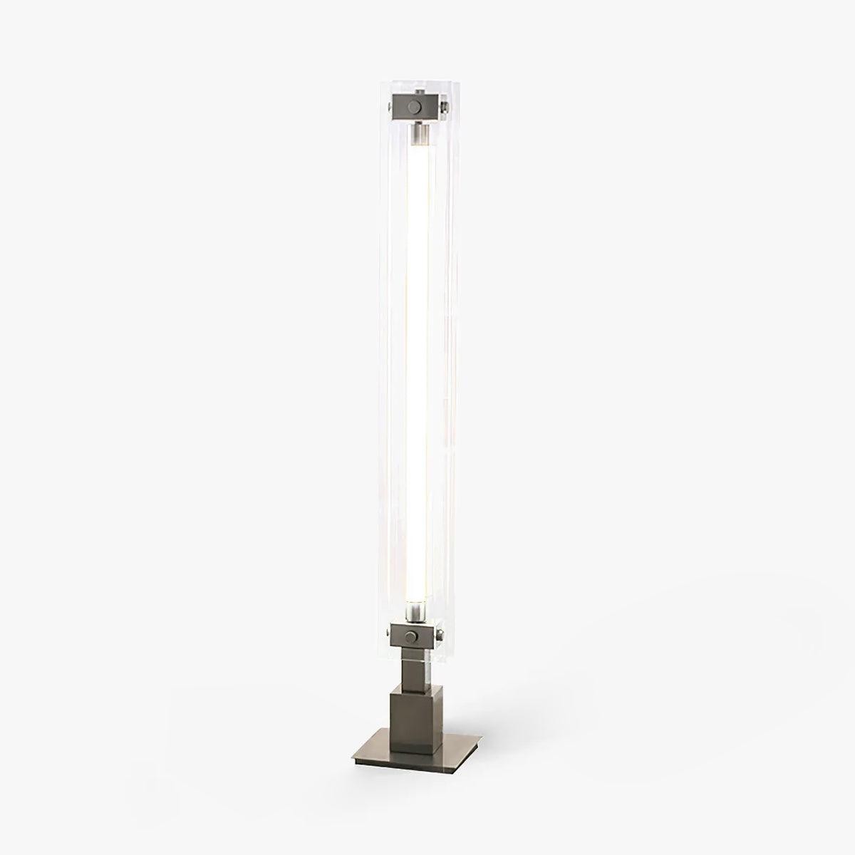 Minimalistische glazen vloerlamp in industriële stijl HL968