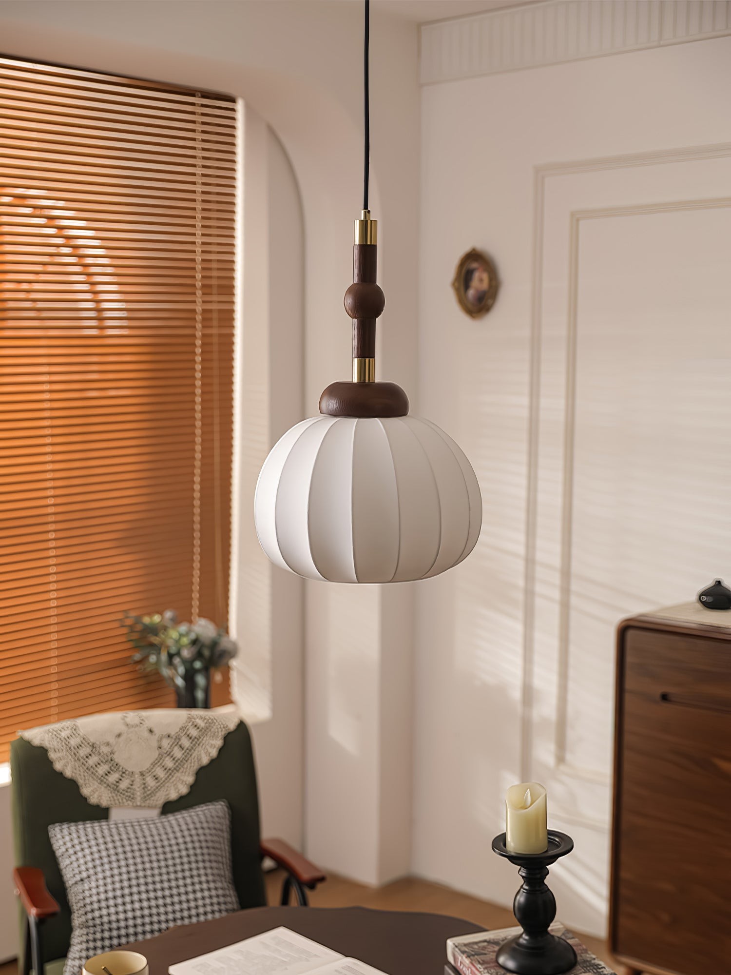 Zijden bol hanglamp HL741
