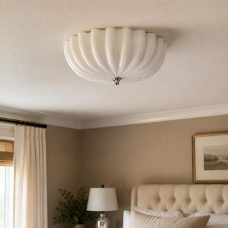 Durnic Crème Stijl Plafondlamp - Moderne Plafondlamp voor Slaapkamer en Eetkamer HL3608