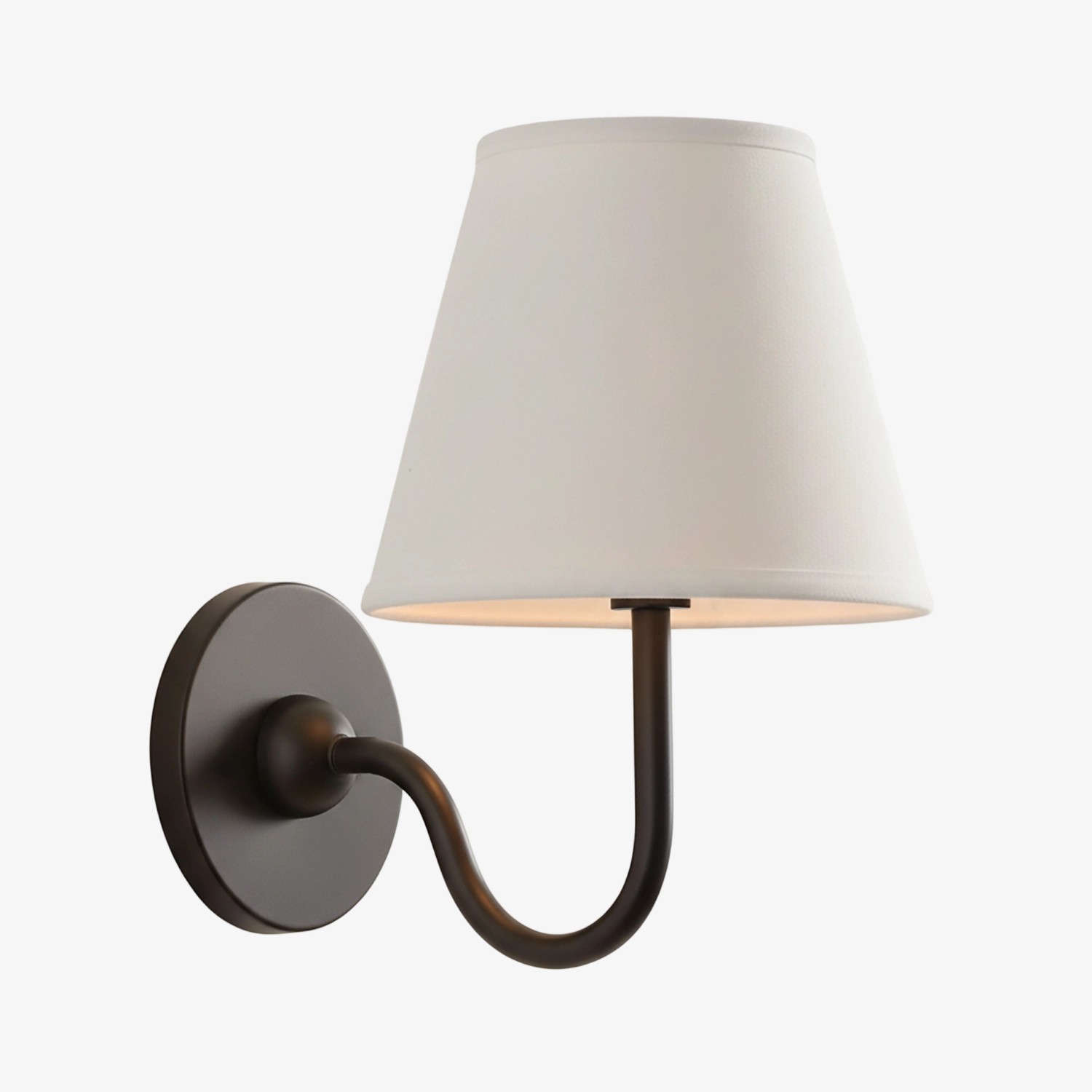 Luvora Vintage Wandlamp met Linnen Kap - Moderne Metalen Wandverlichting HL1594