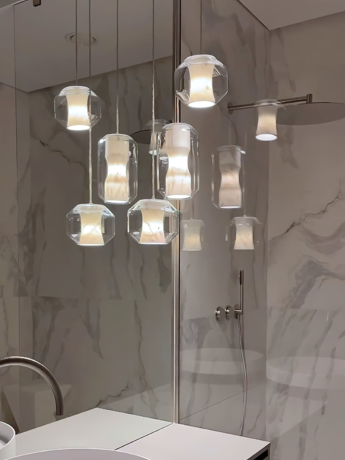 Hanglamp van albastglas HL2997