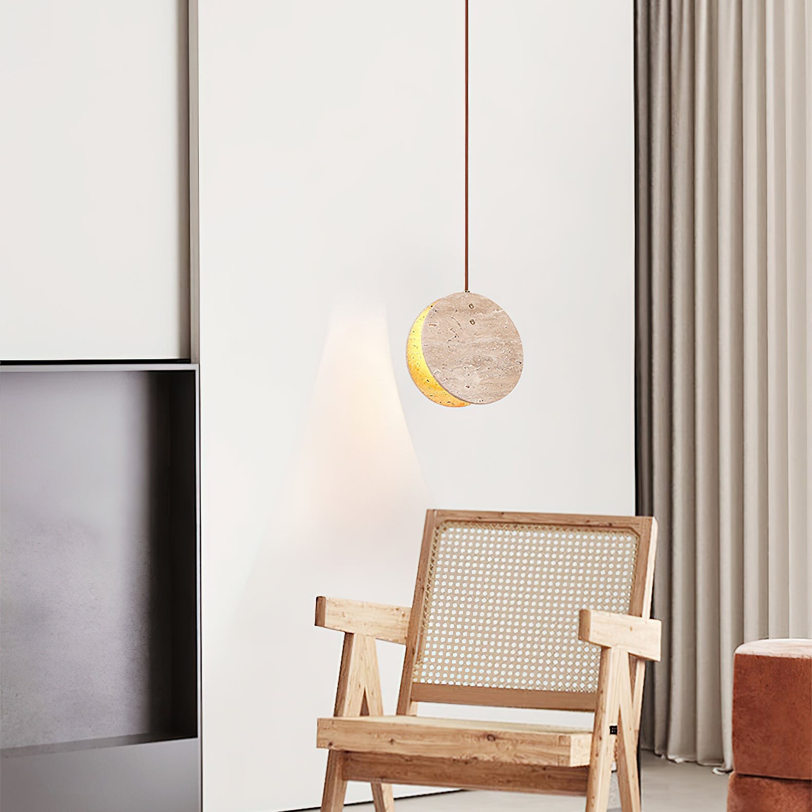 Hanglamp met stenen textuur HL942