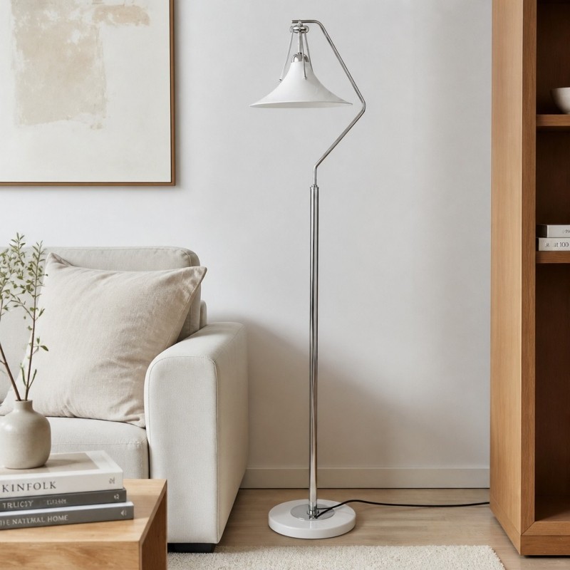 Kallera Franse vloerlamp - Magnolia Design decoratieve lamp voor naast de bank en in de leeshoek HL3583
