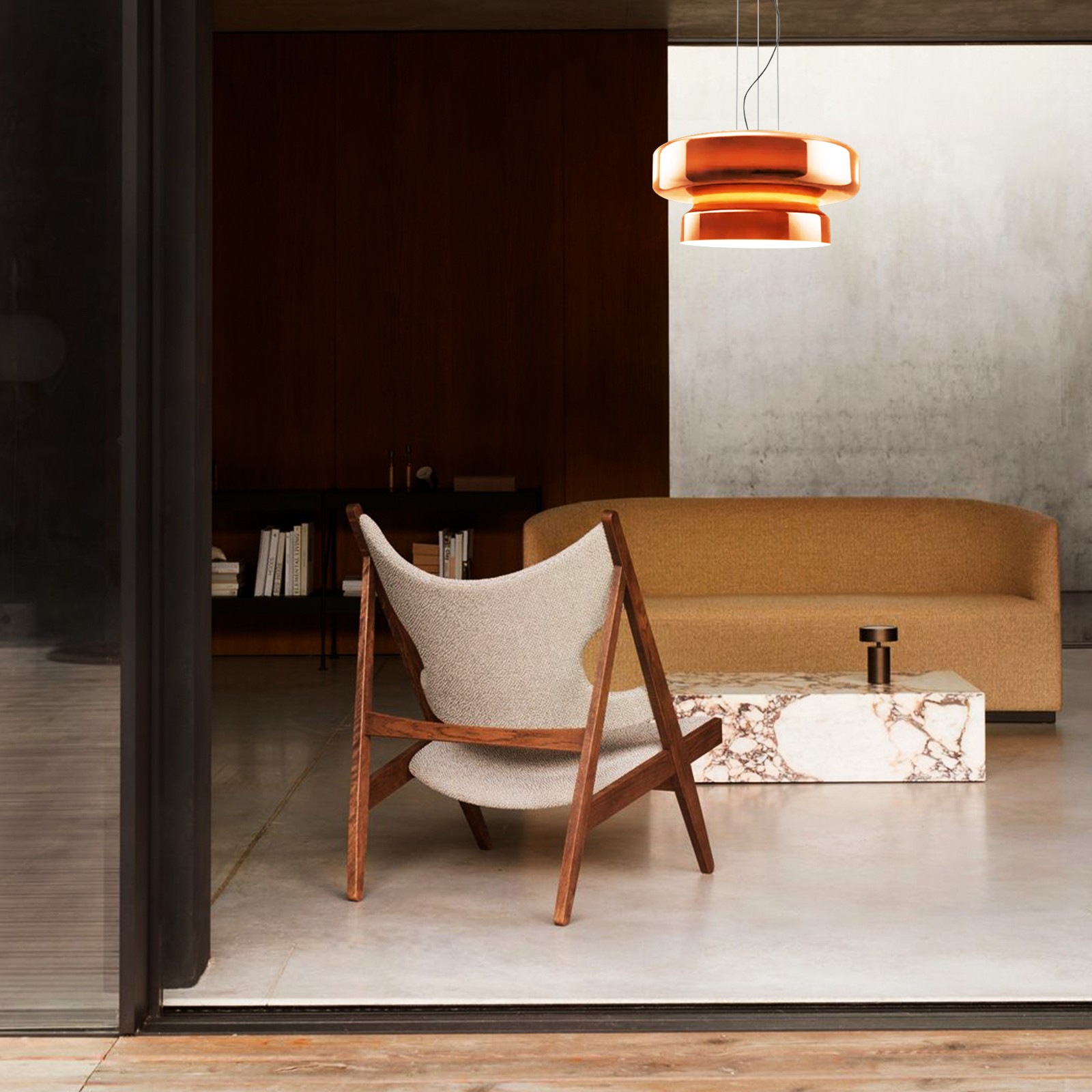 Boheemse Stijl Minimalistische Glazen Hanglamp HL382