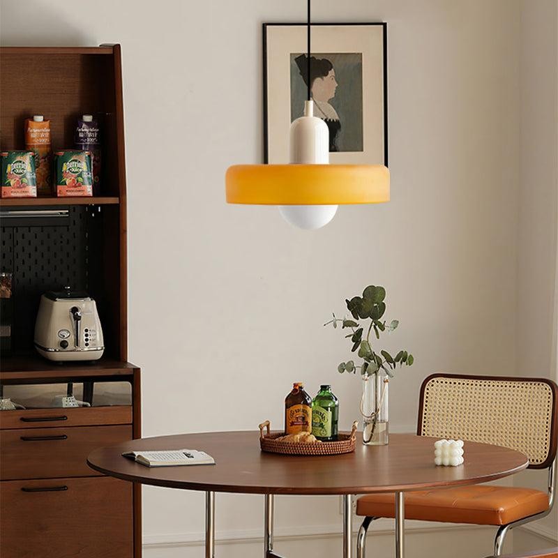 Kalo Disc Kleurrijke Hanglamp - Moderne Glazen Hanglamp voor de Eetkamer HL2447