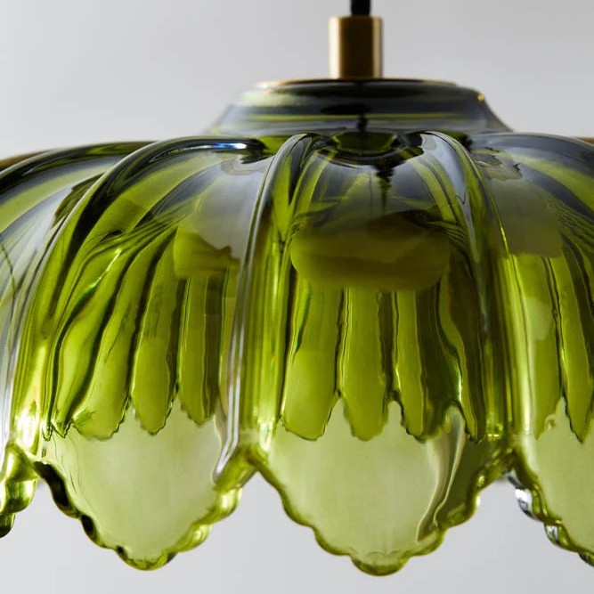 Aridia Palm Leaf Cluster Hanglamp Artistieke Glazen Hanglamp voor Hal, Keuken en Woonkamer HL2488