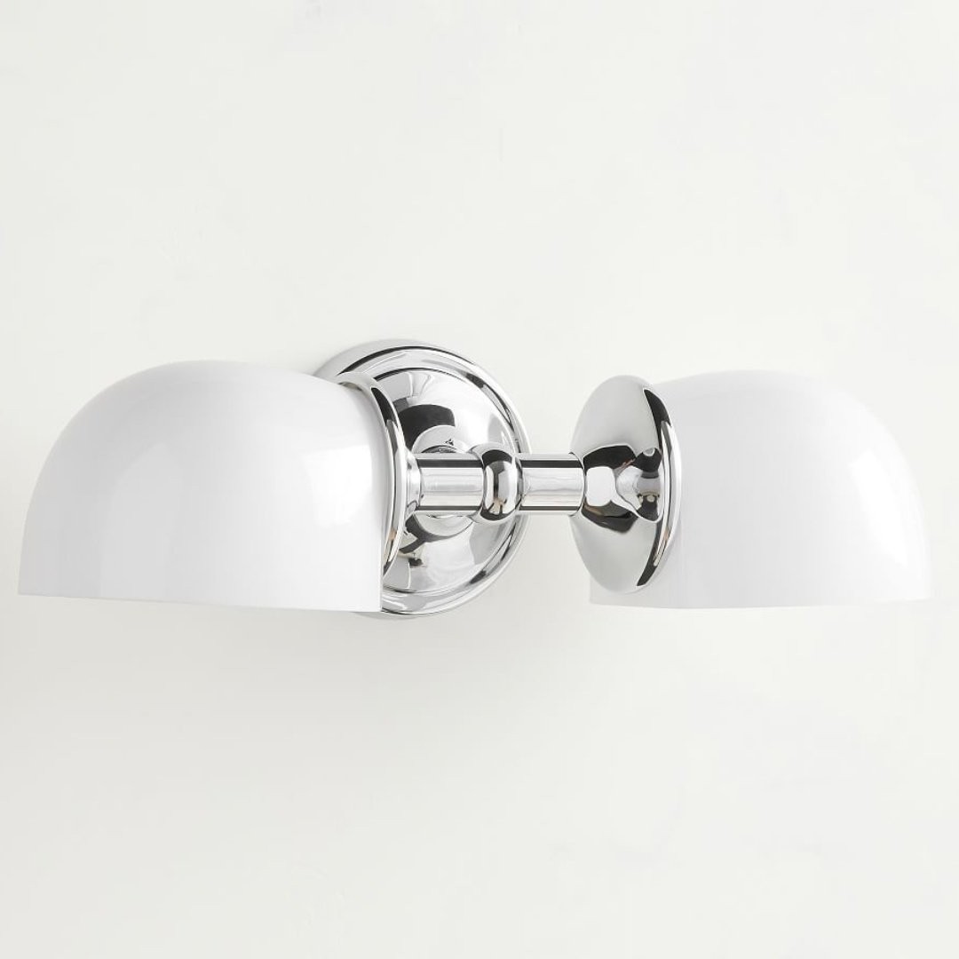 Moderne Mercer dubbele horizontale metalen wandlamp HL1413