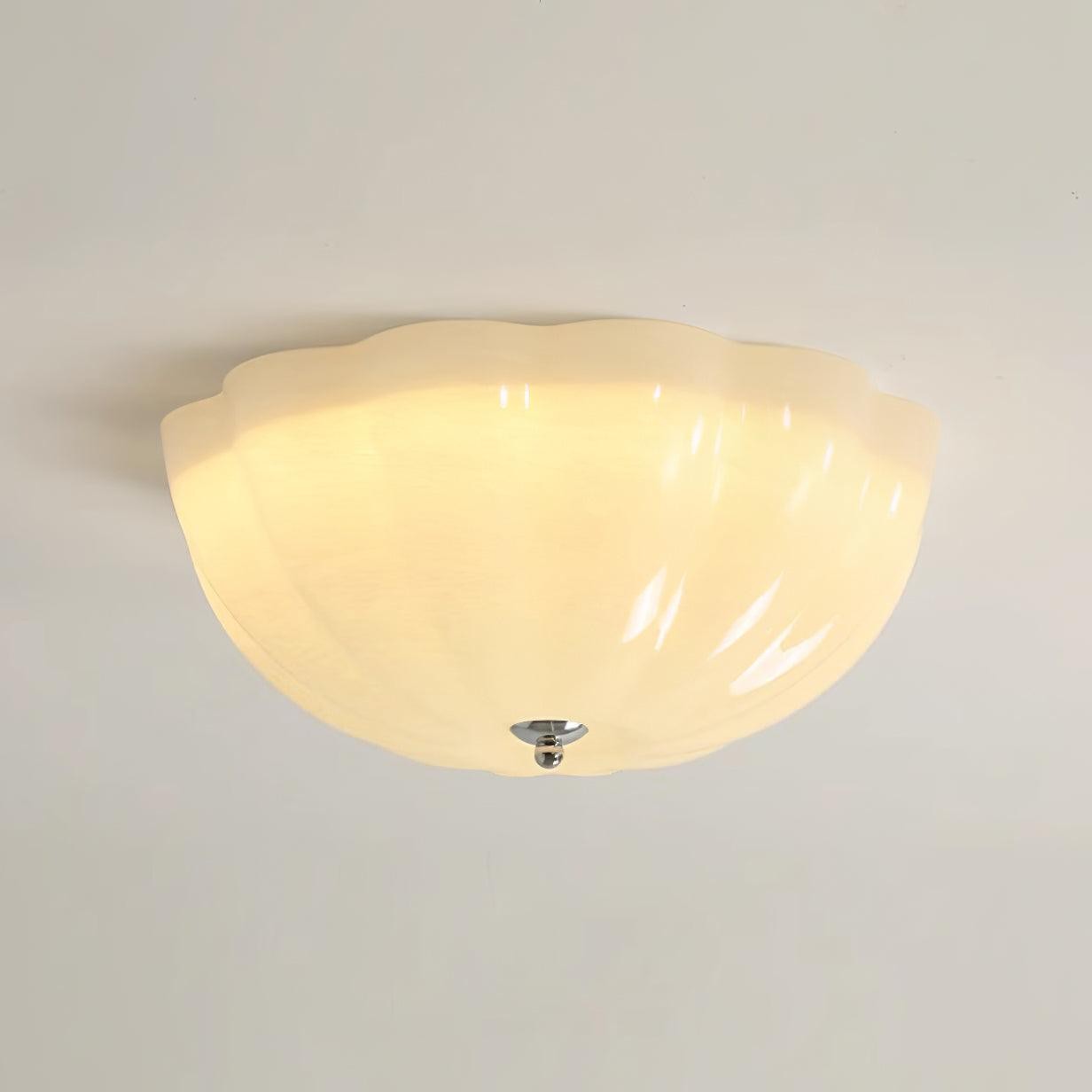 Geleivormige glazen plafondlamp HL556