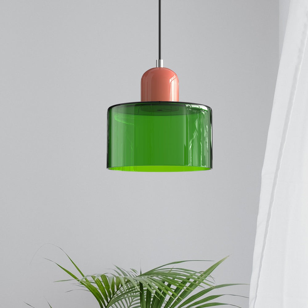 Kalo Cilinder Hanglamp - Glazen Lamp in Scandinavische Stijl voor Eet en Slaapkamer HL107