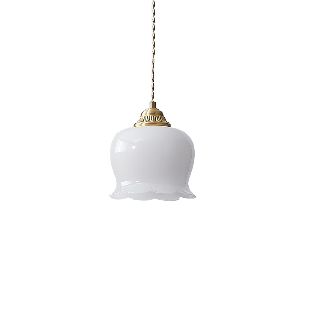 Retro Crème Lily Flower Hanglamp HL302