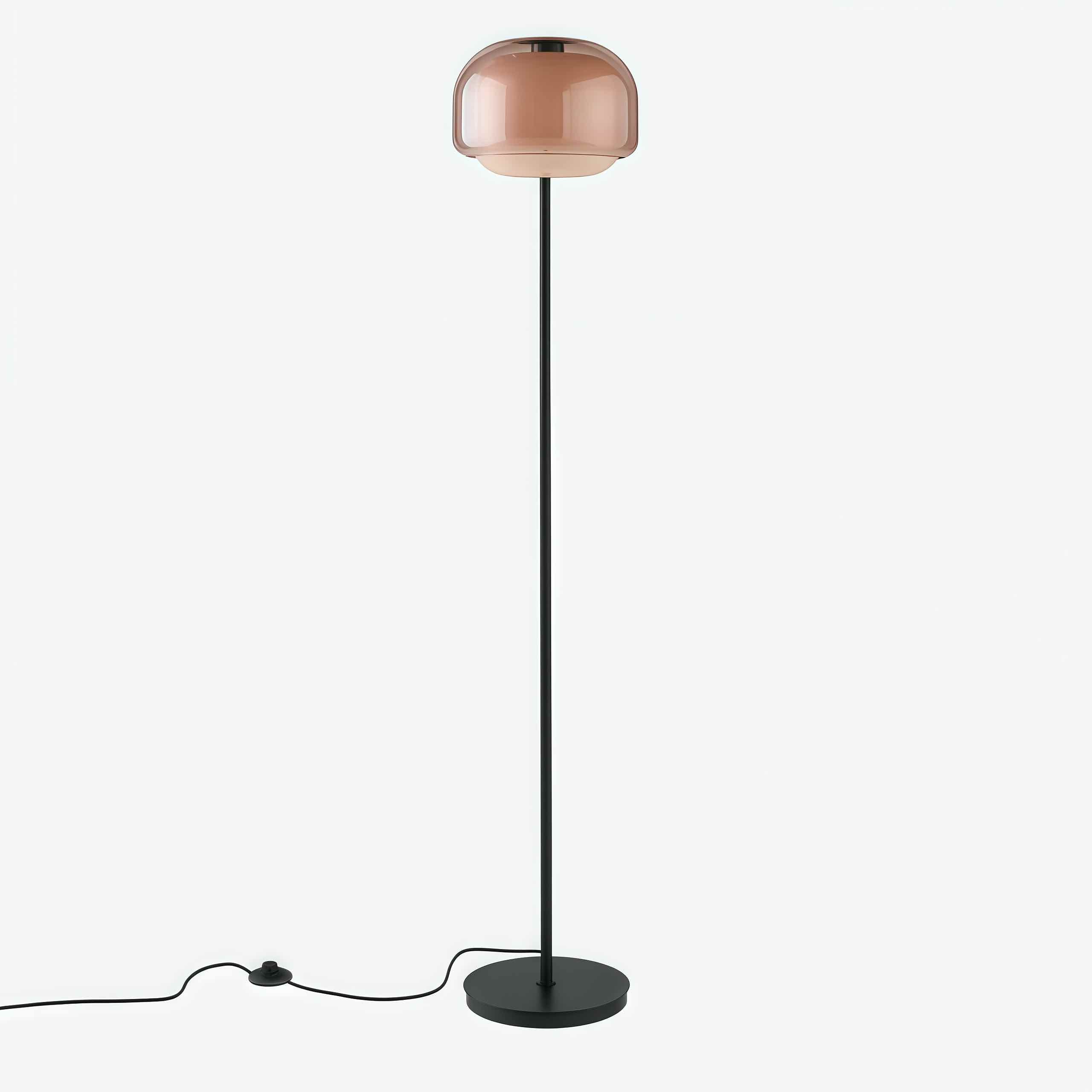 Clinco Moderne Paddestoel Vloerlamp - Gekleurde Glazen Bollamp voor Woonkamers HL1778