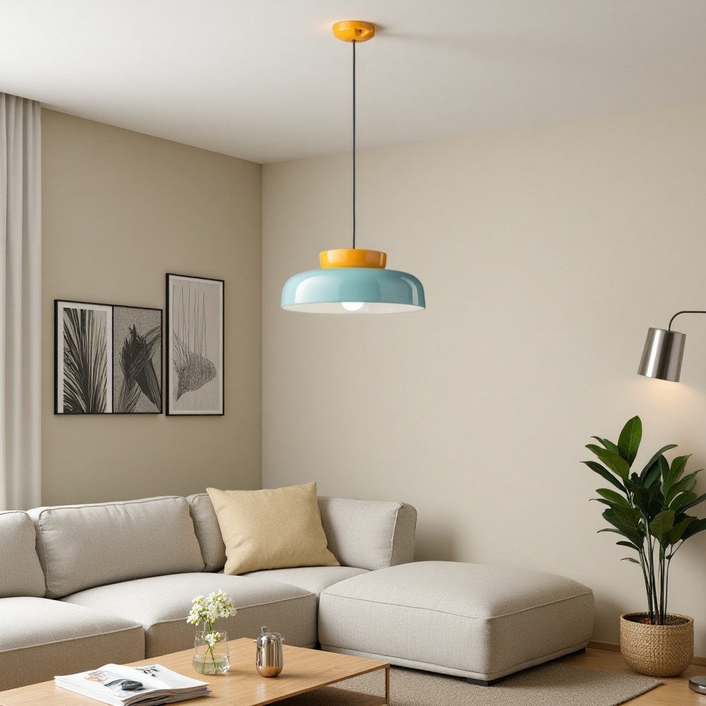 Macri Bauhaus hanglamp - middeleeuwse schijflamp voor keuken HL1327
