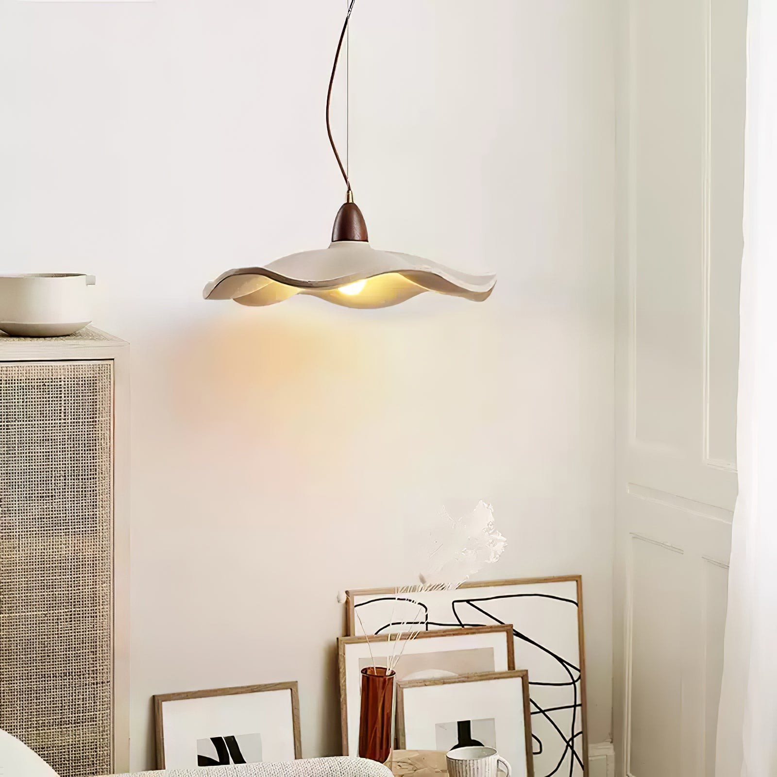 Japanse Wabi-Sabi Stijl Cement Wave Hanglamp HL502