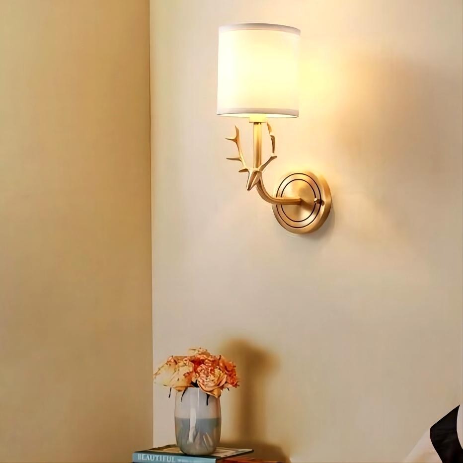 Hertenkop Wandlamp