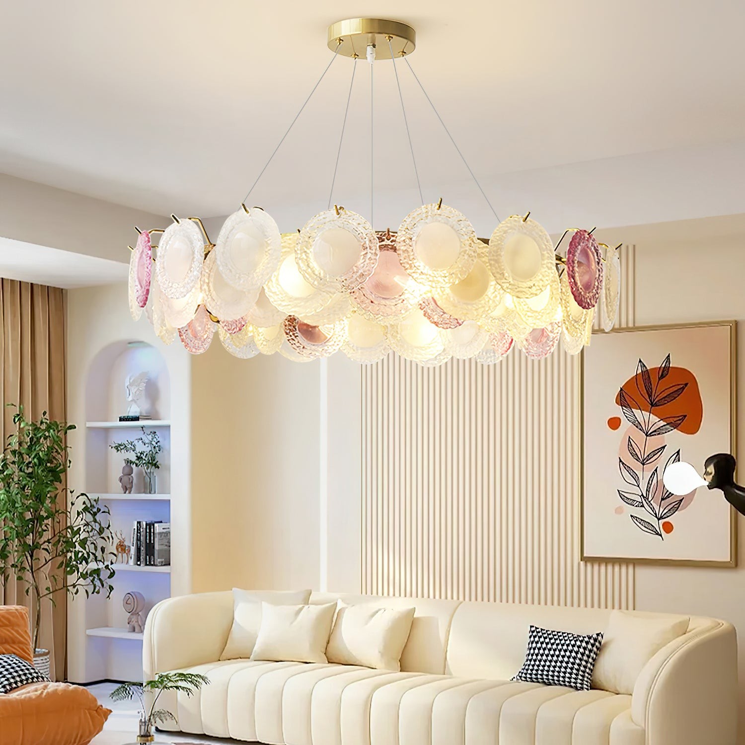 Ronde regenboog kroonluchter HL1144