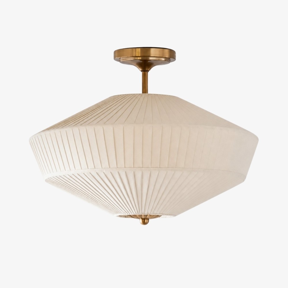 Elumina Silk Semi-Flush Mount - Moderne stoffen plafondlamp HL1391